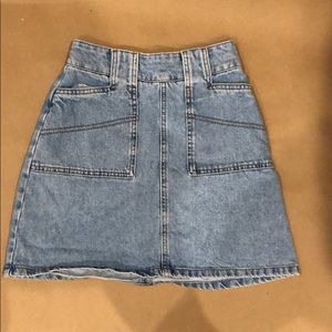 Jean skirt.